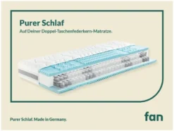 fan 7-Zonen-Doppel-Taschenfederkern-Matratze »DuoSpring Premium«, 27 cm Höhe