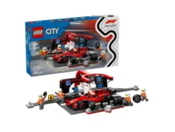 60443 F1® Boxenstopp mit Boxencrew und Ferrari Flitzer