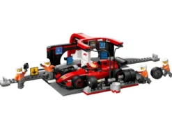 60443 F1® Boxenstopp mit Boxencrew und Ferrari Flitzer