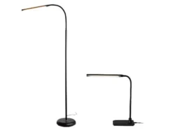 Flexible LED-Stehleuchte und Schreibtischleuchte im Set, dimmbar
