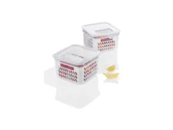 Frischhaltebox / Frischhalteboxen-Set, mit herausnehmbarer Abtropfeinsatz