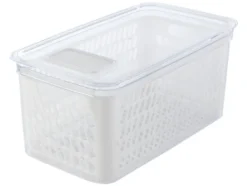 Frischhaltebox / Frischhalteboxen-Set, mit herausnehmbarer Abtropfeinsatz