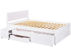 Funktionsbett »Efetivo«, mit integrierten Nachtkommoden und Lattenroste