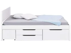 Funktionsbett »Efetivo«, mit integrierten Nachtkommoden und Lattenroste