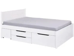 Funktionsbett »Efetivo«, mit integrierten Nachtkommoden und Lattenroste