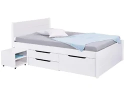 Funktionsbett »Efetivo«, mit integrierten Nachtkommoden und Lattenroste