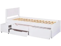 Funktionsbett »Efetivo«, mit integrierten Nachtkommoden und Lattenroste