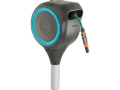 Garten-Schlauchbox »RollUp M«, 20 m Schlauch, um 360° schwenkbar, grau/türkis