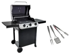 Gasgrill-Set "Convective 310 B" mit Deckelthermometer & Comfort Grip Grillbesteck, 3-teilig