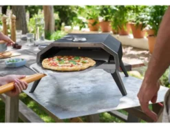 Gas-Pizzaofen Set mit Pizzaschieber & Pizzaofen-Bürste