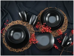 Geschirrset »Black Matt«, 16-teilig