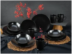 Geschirrset »Black Matt«, 16-teilig