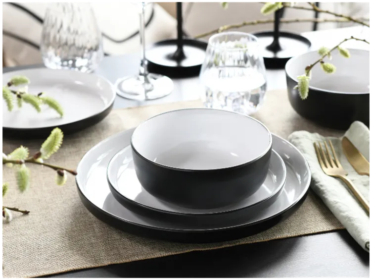 Geschirrset »Nordic Cool Black«, 16-teilig / 12-teilig