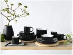 Geschirrset »Nordic Cool Black«, 16-teilig / 12-teilig