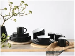 Geschirrset »Nordic Cool Black«, 16-teilig / 12-teilig