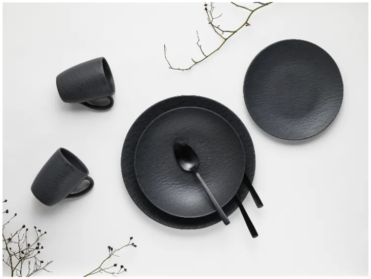 Geschirrset »Schiefer Black«
