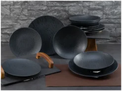 Geschirrset »Schiefer Black«