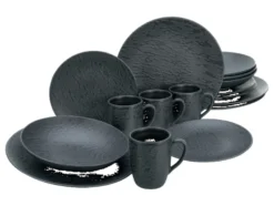Geschirrset »Schiefer Black«
