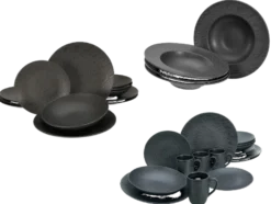 Geschirrset »Schiefer Black«
