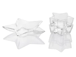 Glas-Schalen-/Servierteller-Set