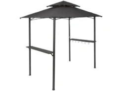 Grillpavillon, witterungsbeständig, anthrazit