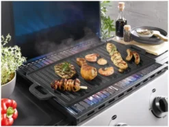 Gusseisen-Grillplatte / -Grillpfanne