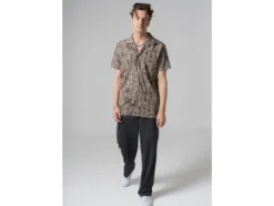 Herren Cargo, Wide Leg, grau