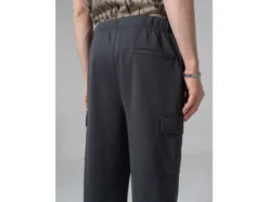 Herren Cargo, Wide Leg, grau