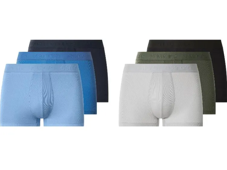 Herren Doppelripp-Boxer, 3 Stück
