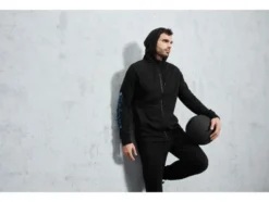 Herren Fitness-Sweatjacke mit Baumwolle