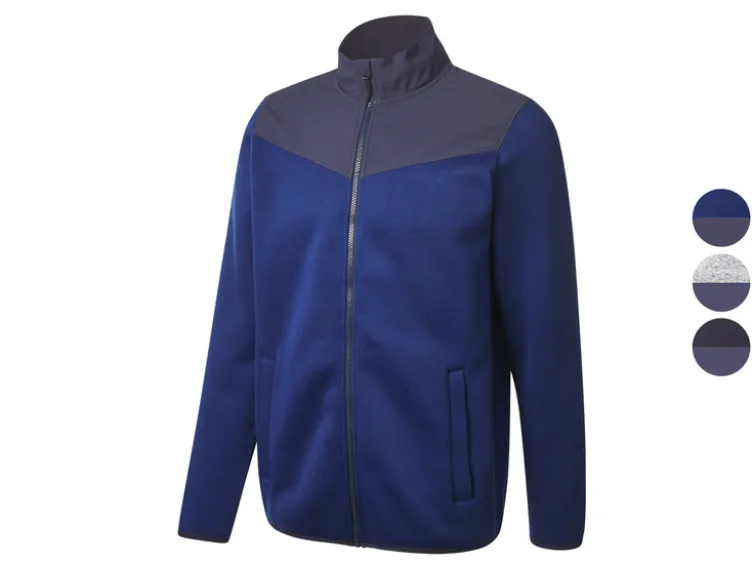 Herren Fleecejacke mit Stehkragen