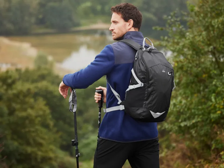 Herren Fleecejacke mit Stehkragen