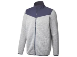 Herren Fleecejacke mit Stehkragen
