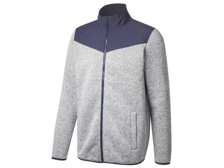 Herren Fleecejacke mit Stehkragen