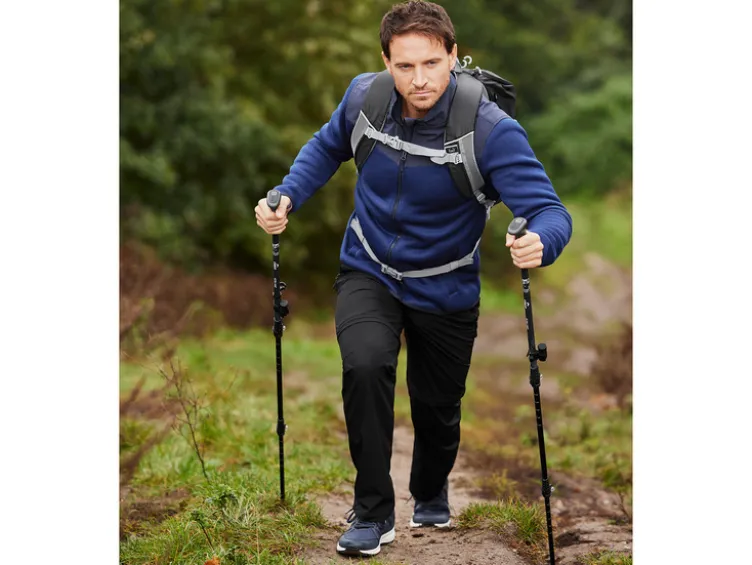 Herren Fleecejacke mit Stehkragen