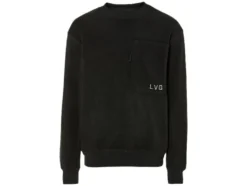 Herren Fleece-Sweatshirt, mit Reißverschluss-Brusttasche