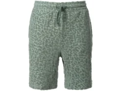 Herren Frottee-Shorts, leger geschnitten, grün