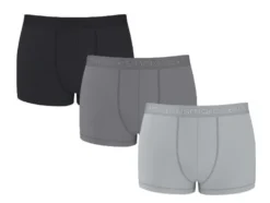Herren Gerippte Boxer, 3 Stück