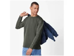 Herren Geripptes Sweatshirt