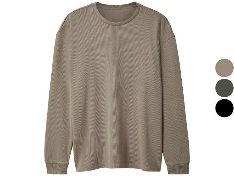 Herren Geripptes Sweatshirt