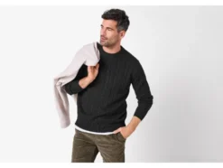 Herren Grobstrickpullover