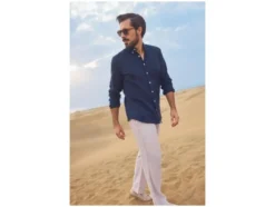 Herren Hose mit Leinen