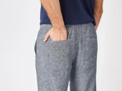 Herren Hose mit Leinen