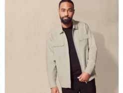 Herren Jacke mit Kentkragen