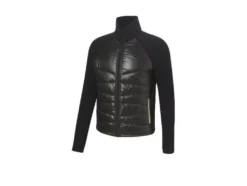 Herren Jacke, vorderer Teil aus gestepptem Material
