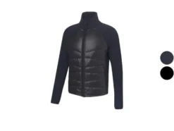 Herren Jacke, vorderer Teil aus gestepptem Material