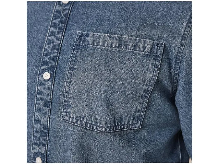 Herren Jeanshemd