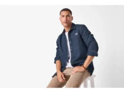 Herren Jeanshemd