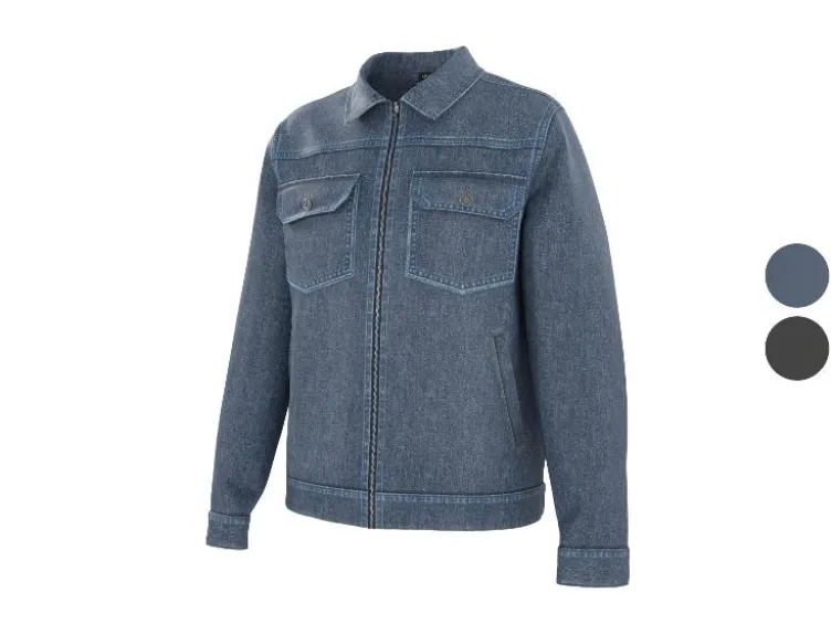 Herren Jeansjacke, aus reiner Baumwolle