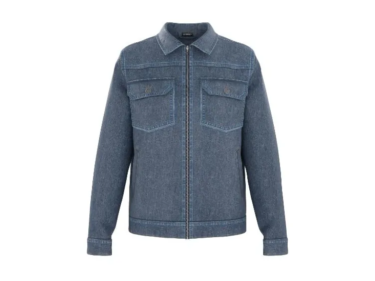 Herren Jeansjacke, aus reiner Baumwolle